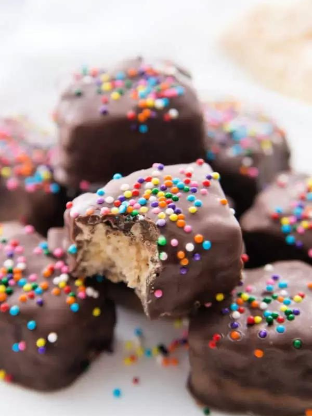 Easy Chocolate Covered Rice Krispie Treats! Eating on a Dime