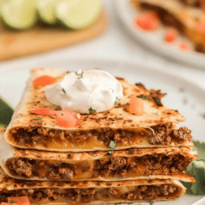 Ground Beef Quesadillas