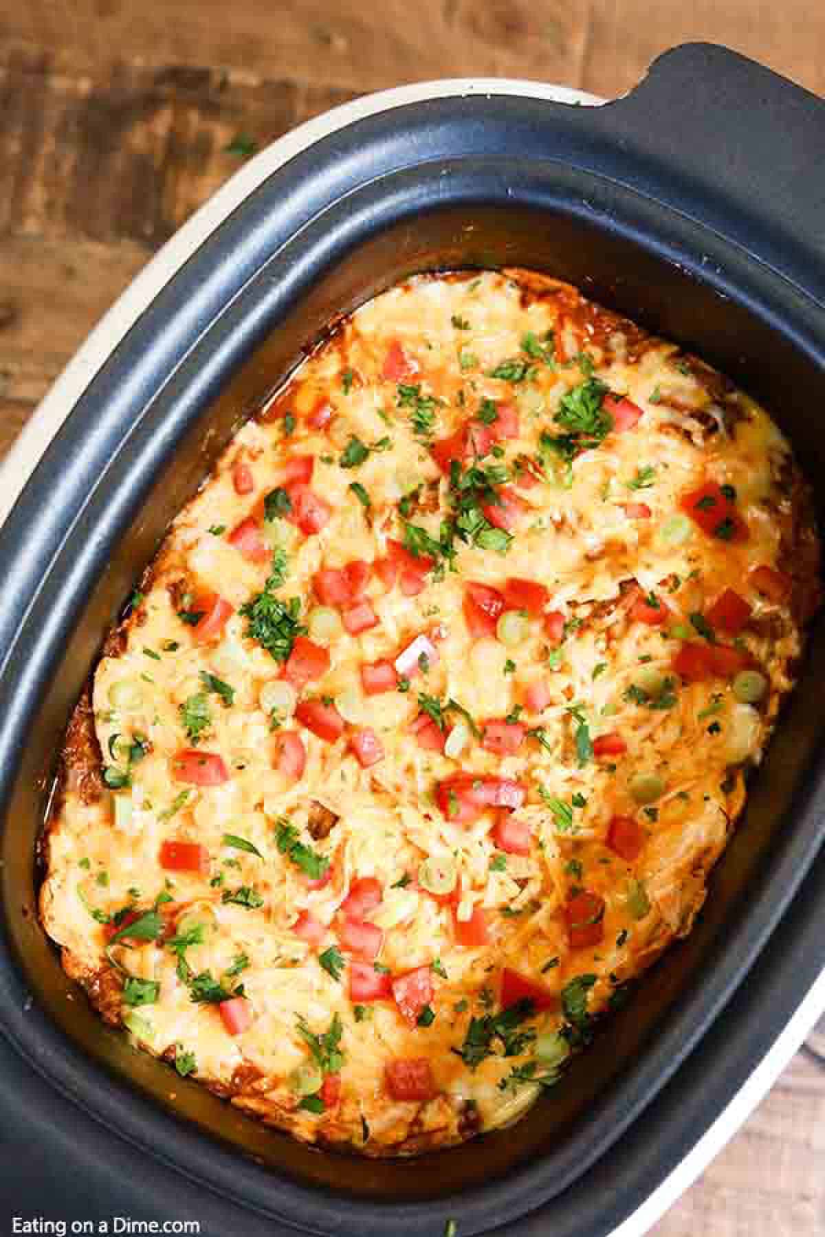 Crock Pot Ground Beef Enchilada 