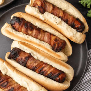 Bacon Wrapped Hotdogs