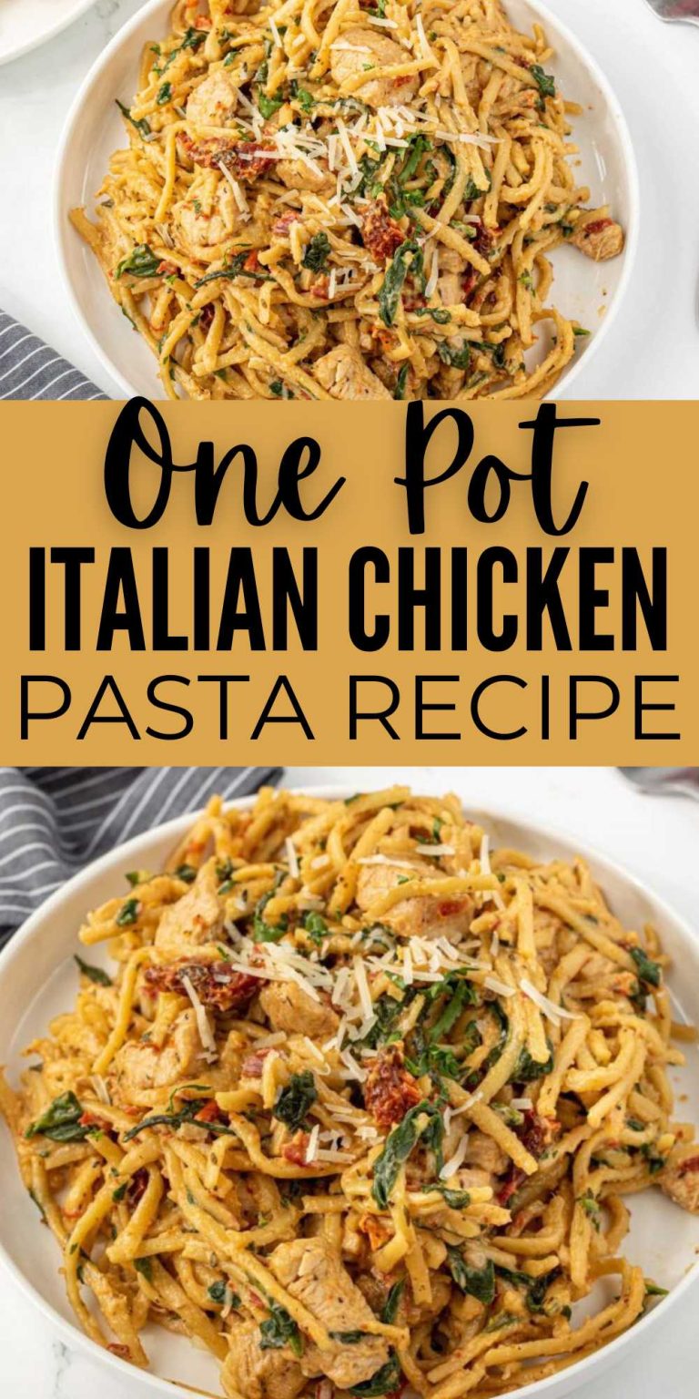 One Pot Italian Chicken Pasta Recipe Easy Chicken Dinner