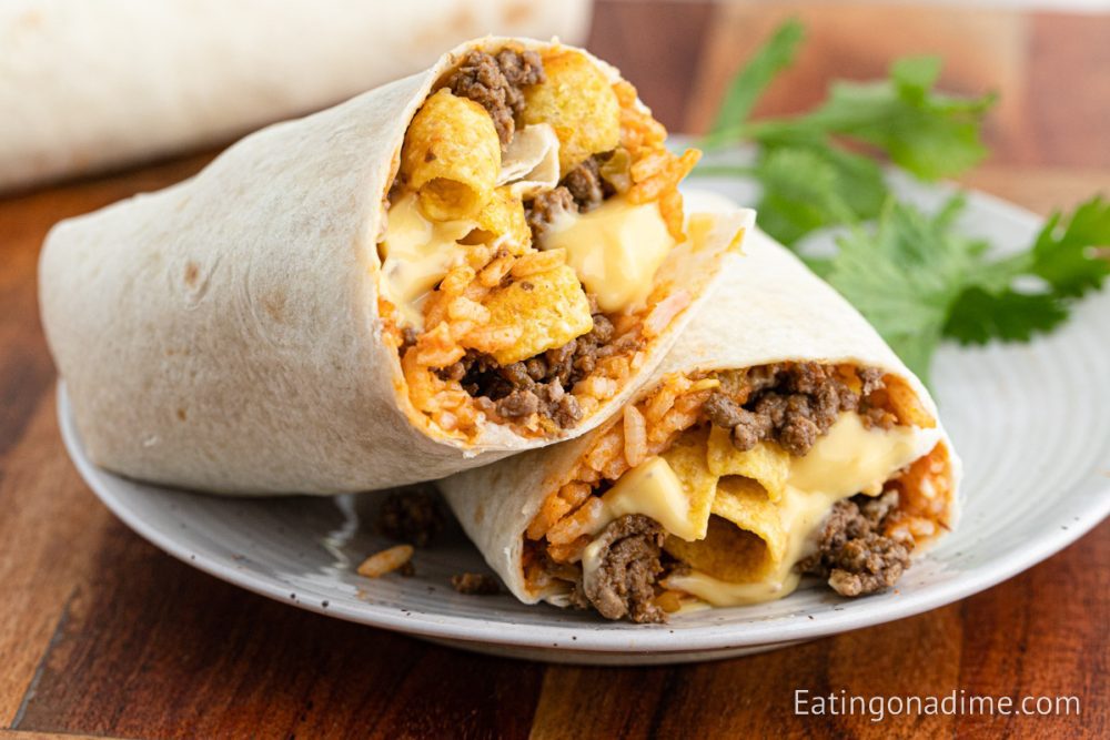 Taco Bell Frito Burrito Eating on a Dime