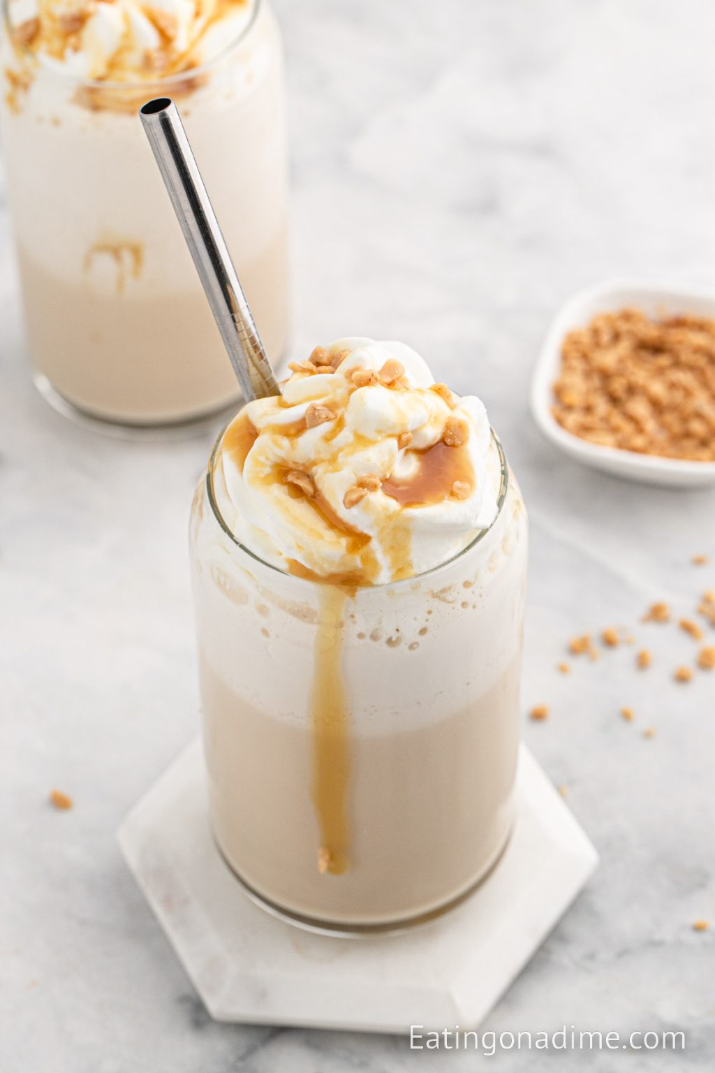 Starbucks Ribbon Crunch Frappuccino Recipe - Eating on a Dime