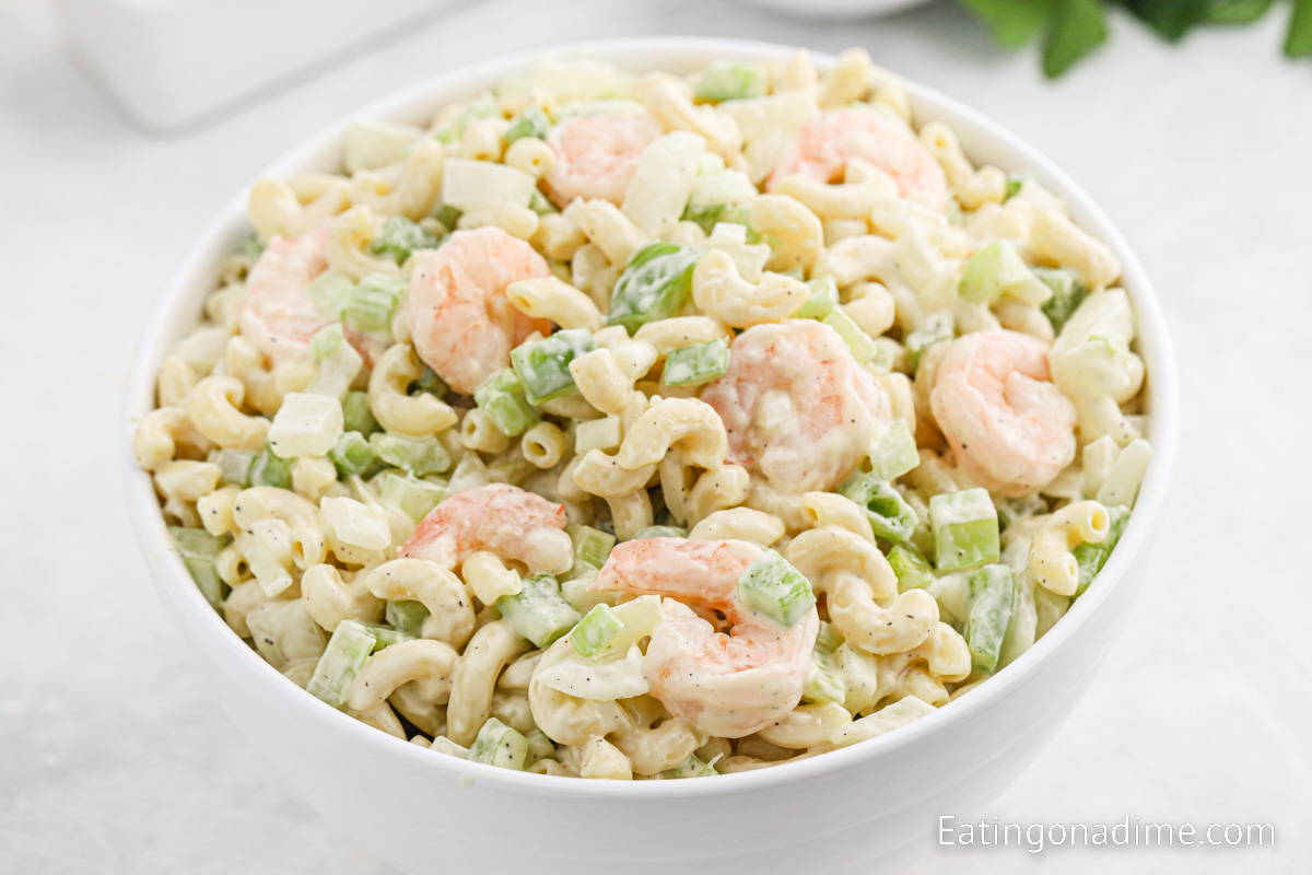 Shrimp Pasta Salad - Small Town Woman