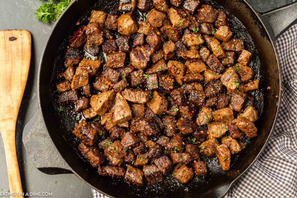 Garlic Butter Steak Bites - Steak Bites with Garlic Butter