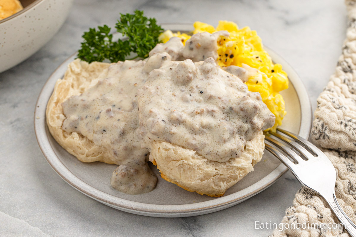 Biscuits and Gravy Recipe - Eating on a Dime