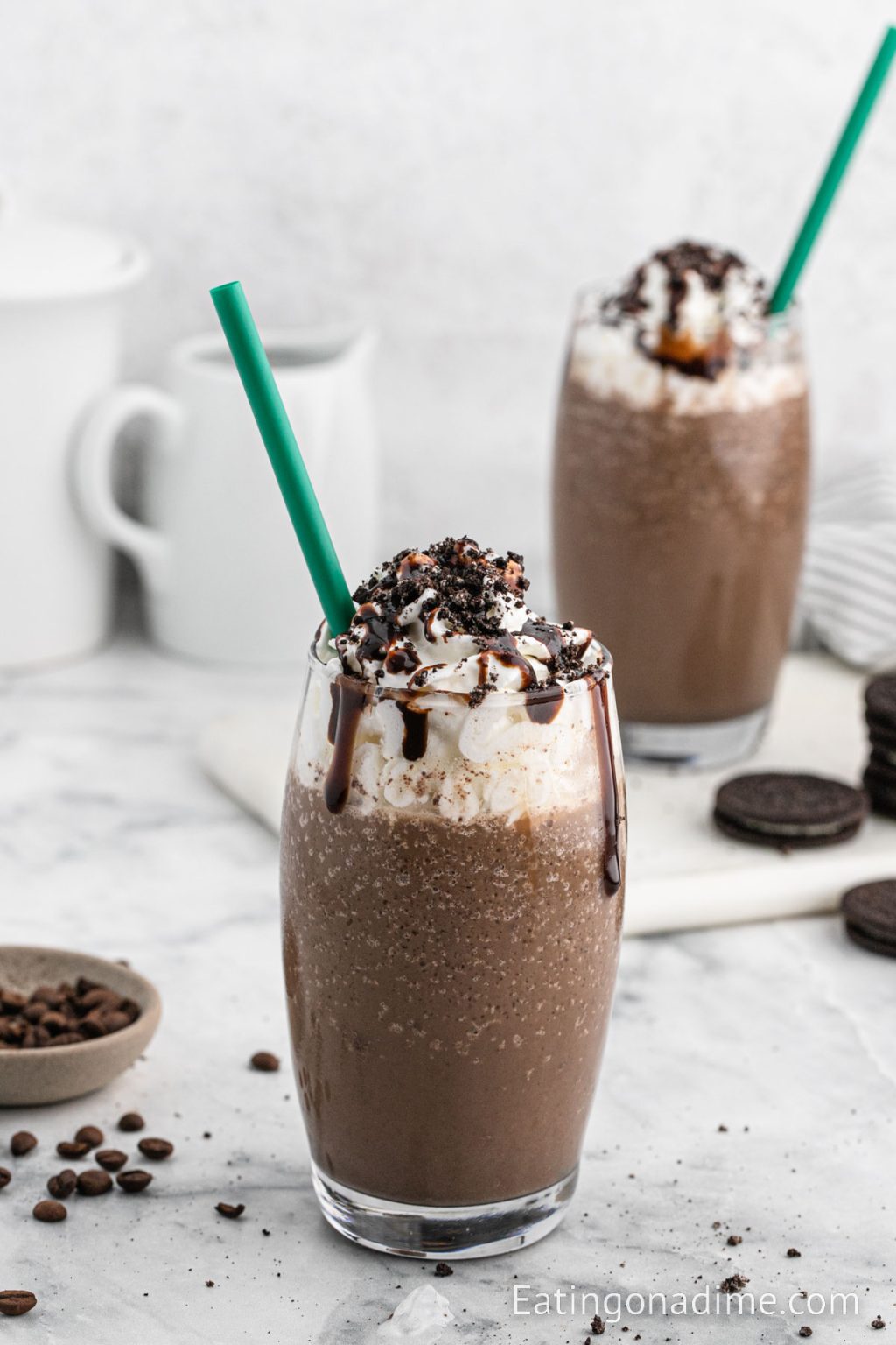 Mocha Cookie Crumble Frappuccino Recipe - Eatingonadime.com