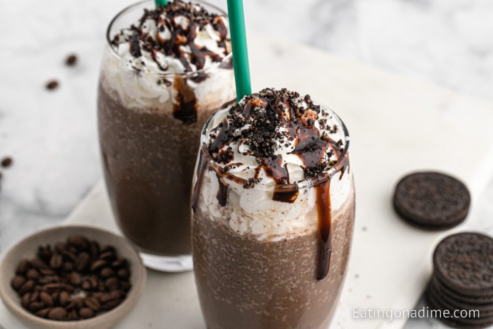 Mocha Cookie Crumble Frappuccino Recipe - Eating On A Dime