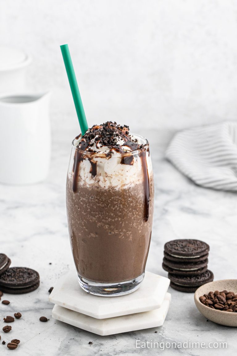 Mocha Cookie Crumble Frappuccino Recipe - Eating on a Dime