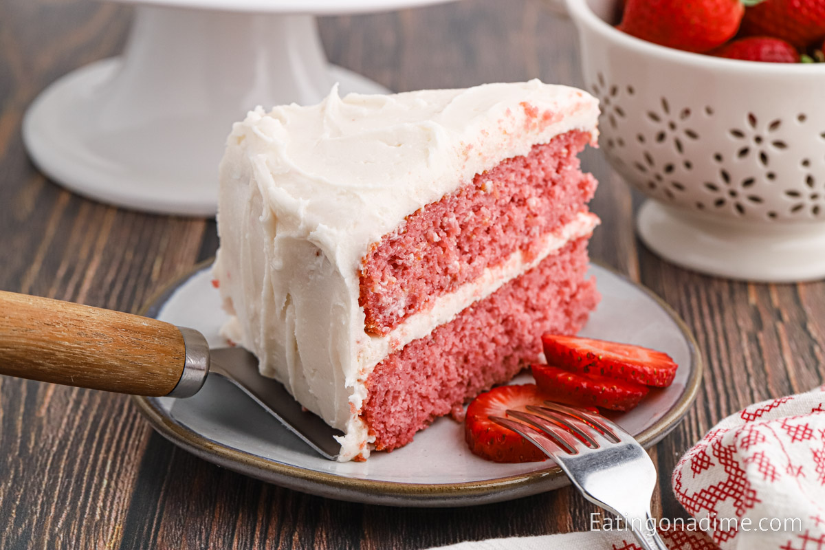 Strawberry Swirl Pound Cake - Paula Deen