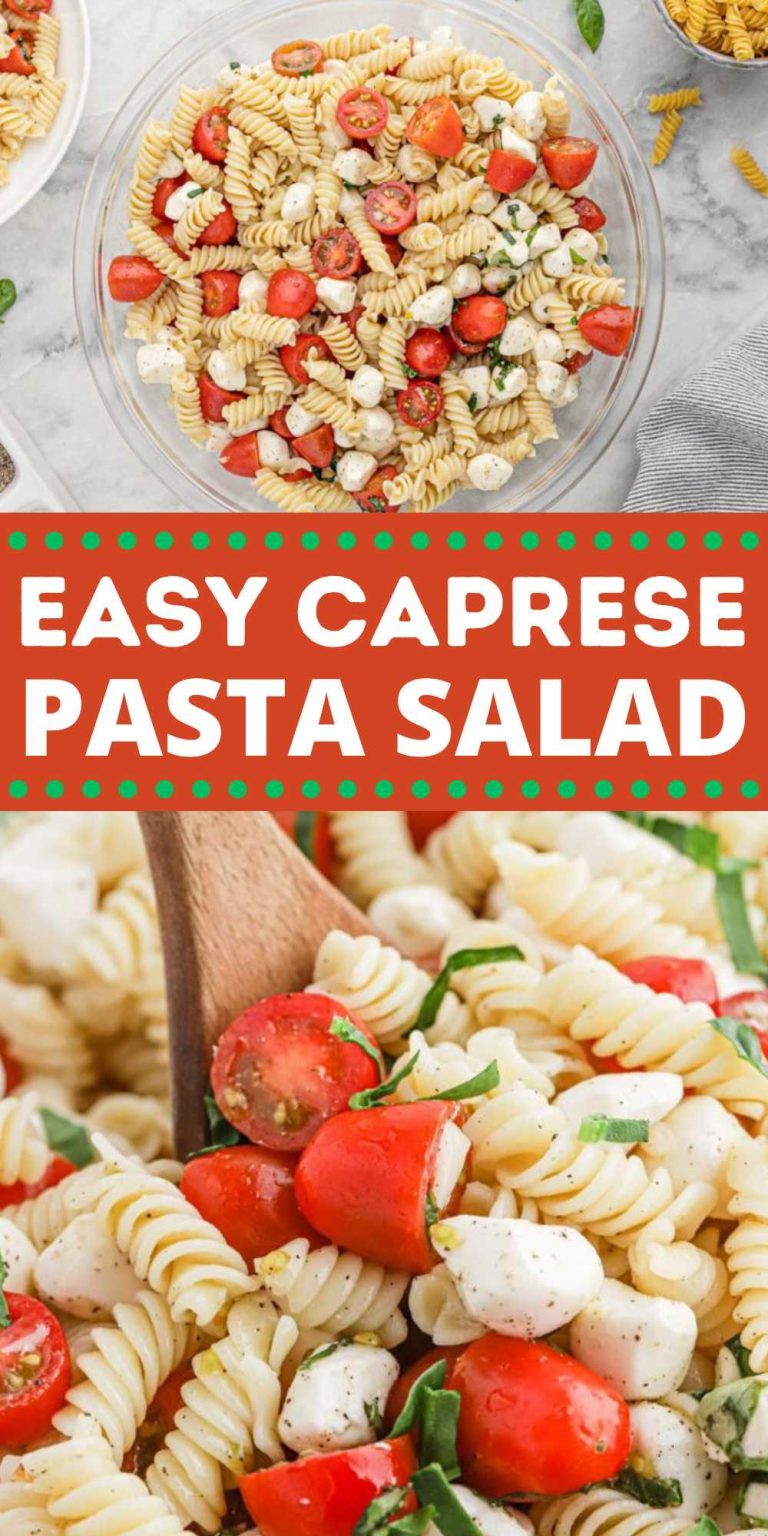 Caprese Pasta Salad - Eating on a Dime
