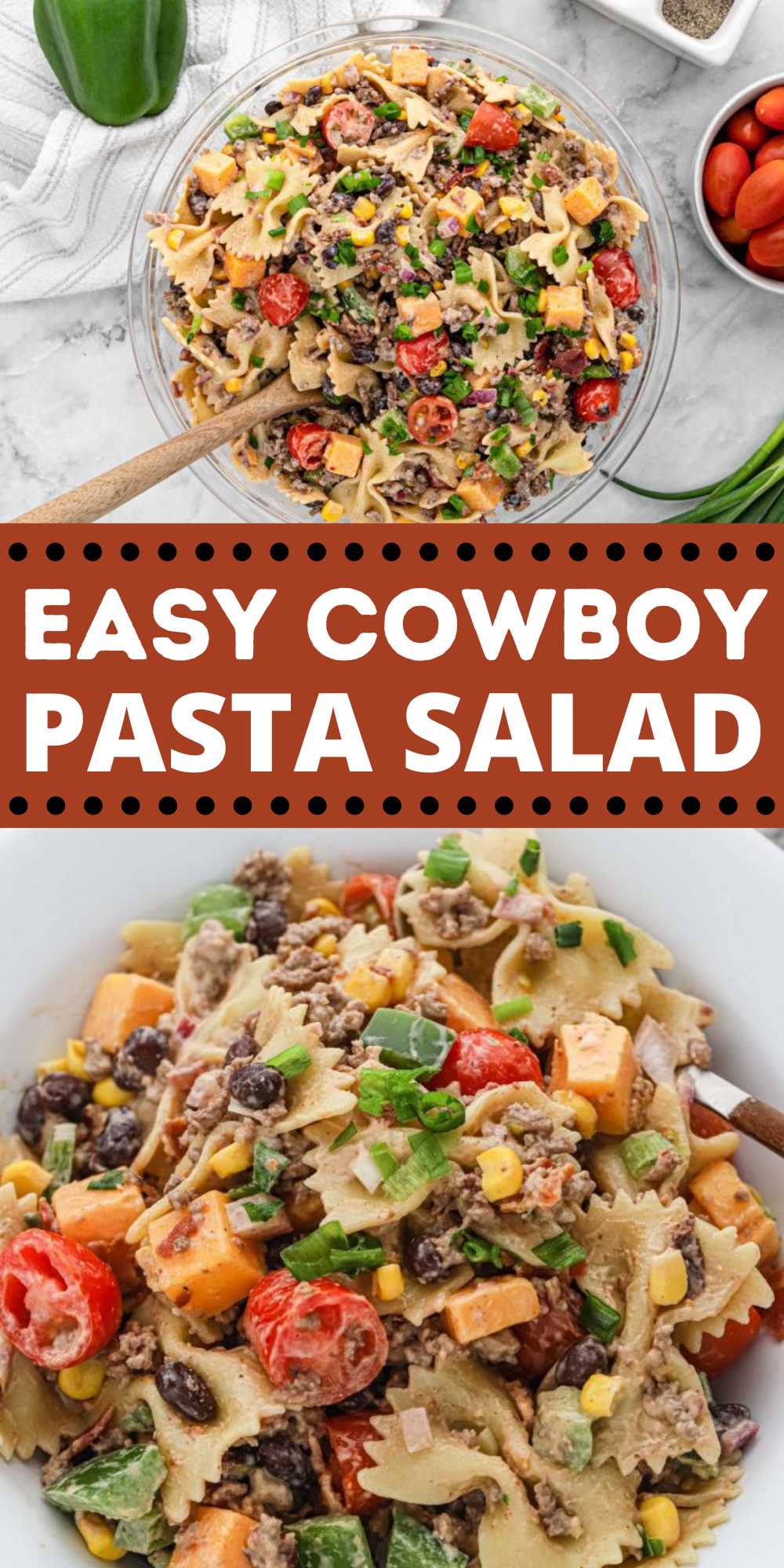 Cowboy Pasta Salad - Eating on a Dime