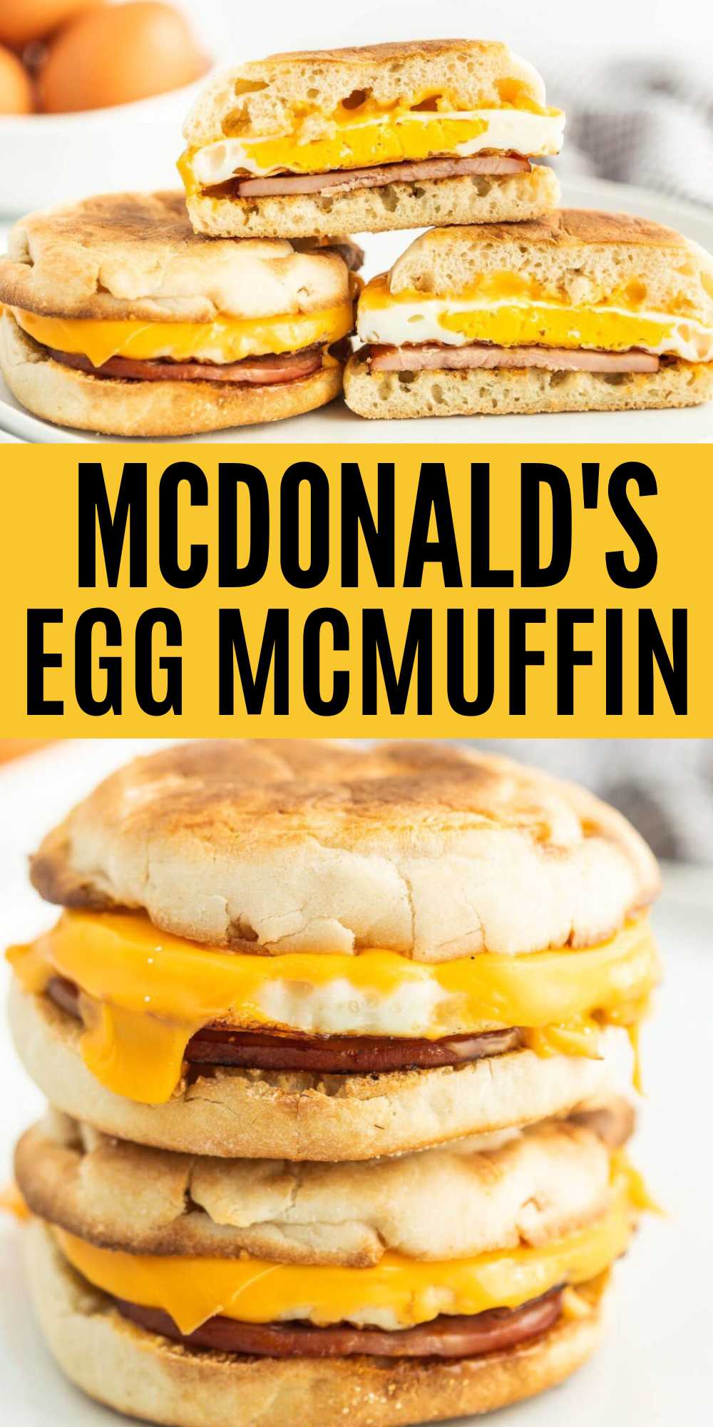 Copycat McDonald's Egg McMuffin Recipe
