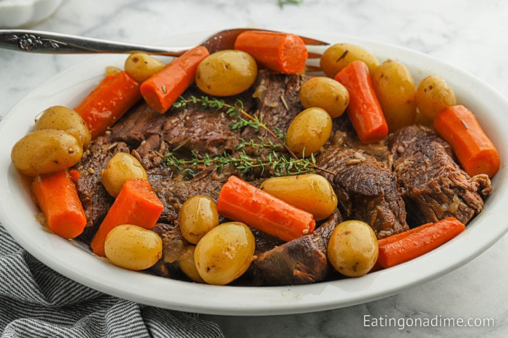 Dutch Oven Pot Roast - Eating on a Dime