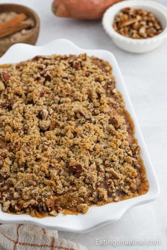 Paula Deen Sweet Potato Casserole - Eating on a Dime