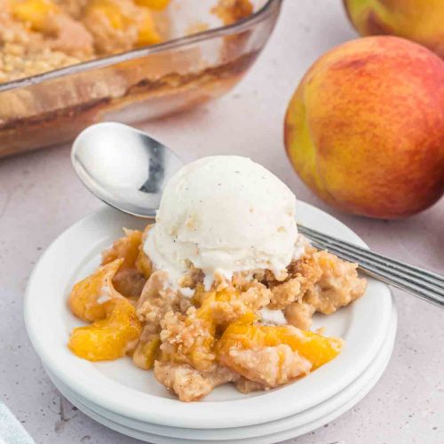 Peach Crumble - Eating on a Dime