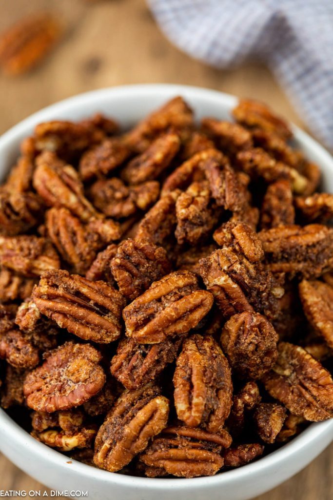 Air Fryer Candied Pecans - Eating on a Dime