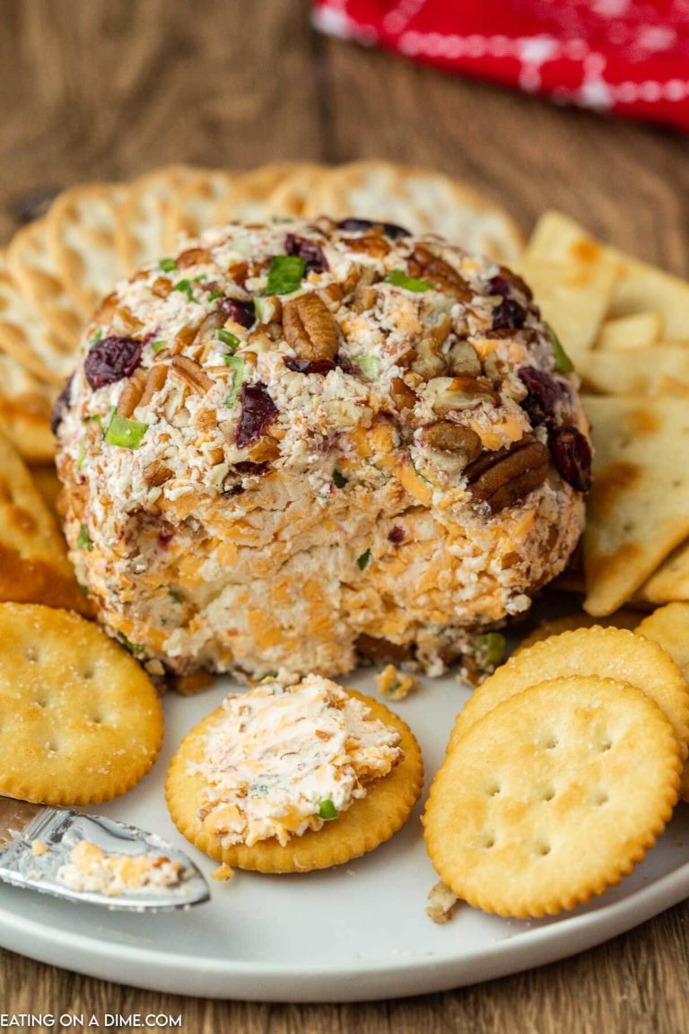 Christmas Cheese Ball Recipe, Eating on a Dime