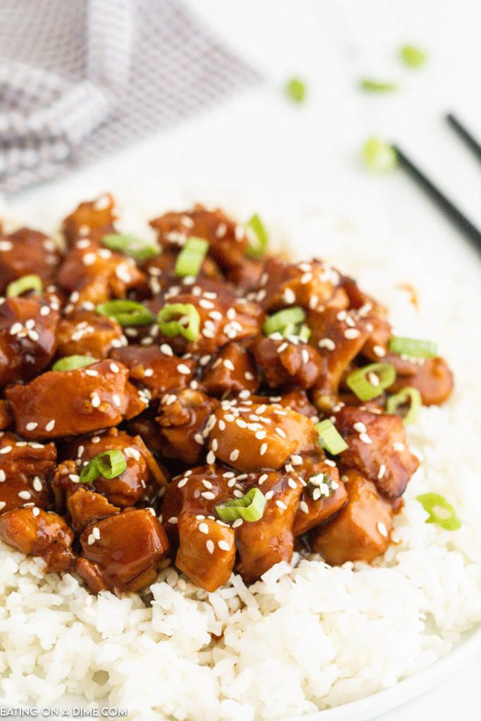 Instant Pot Orange Chicken - Eating on a Dime