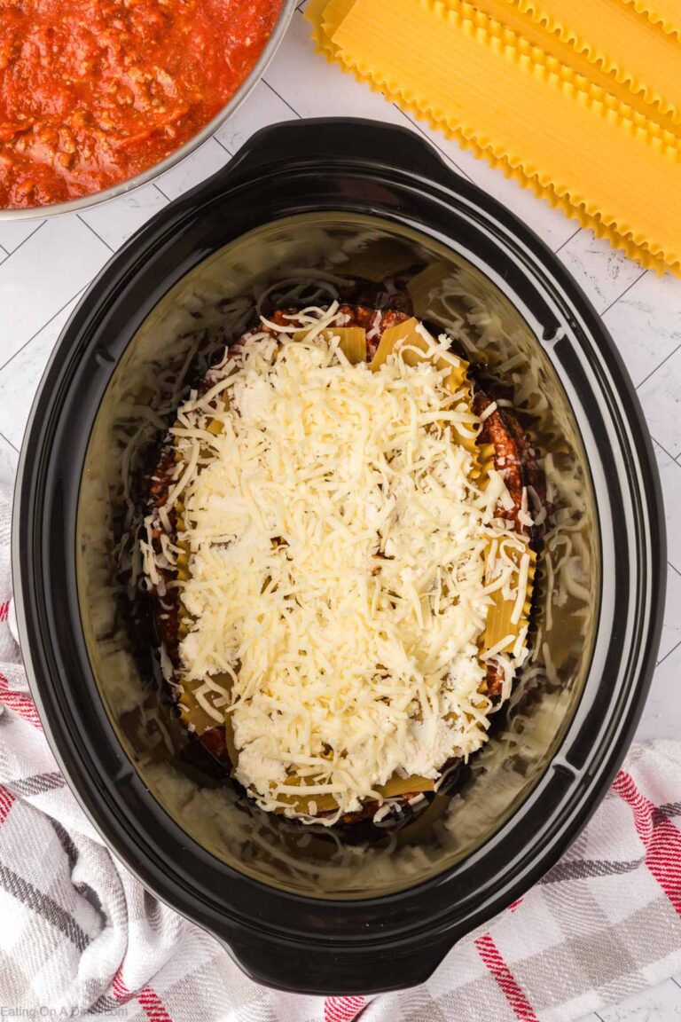 Slow Cooker Lasagna - Eating on a Dime