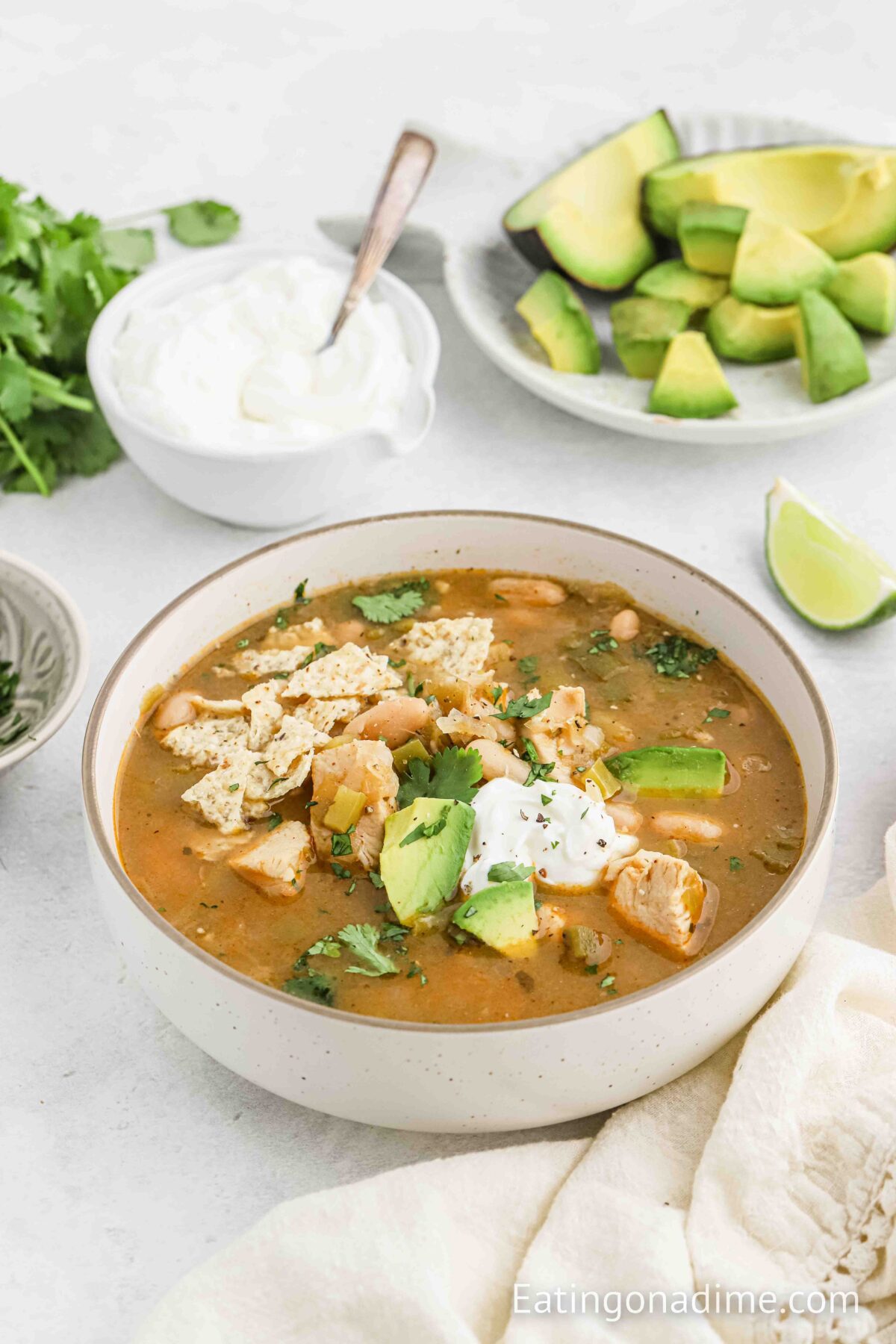 Green Chile Chicken Soup Recipe, Quick and Easy