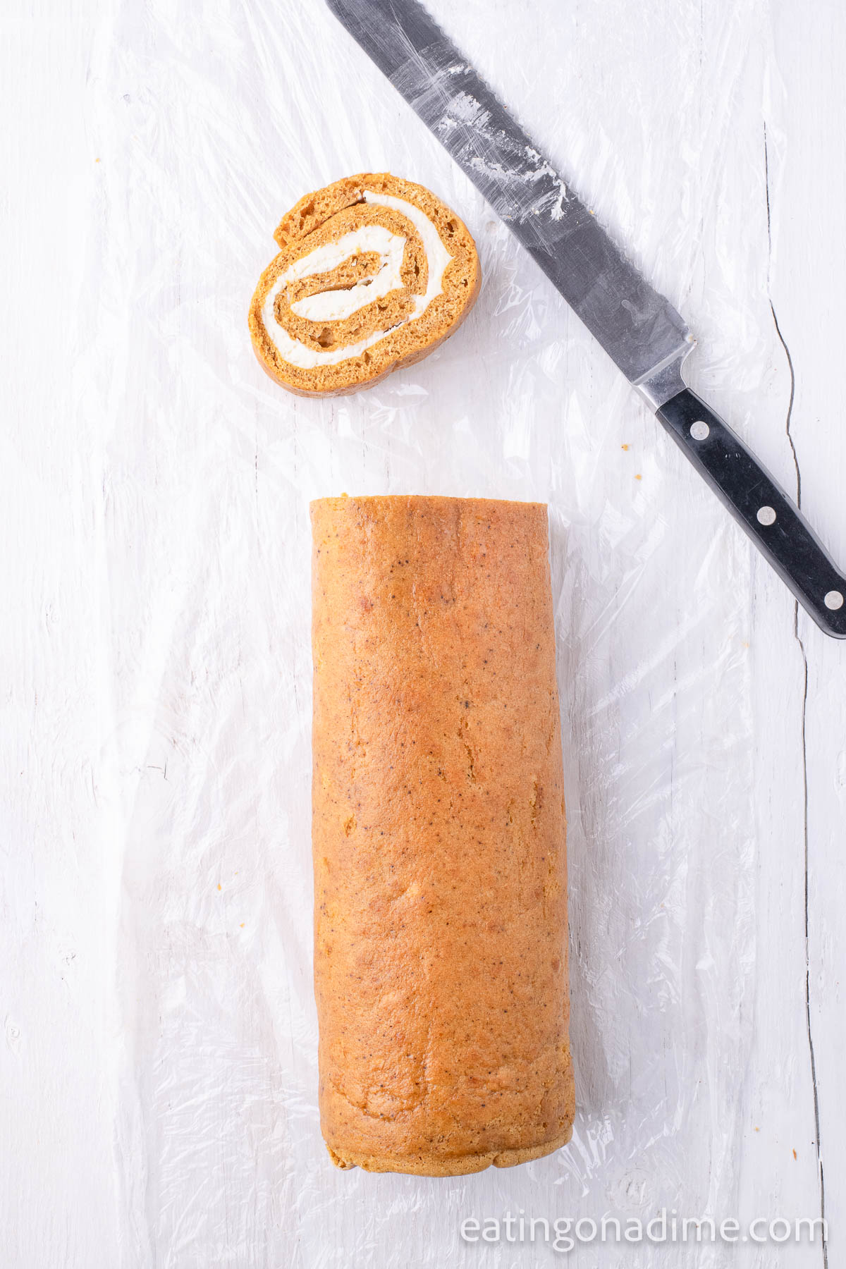 Easy Pumpkin Roll Recipe - Eating on a Dime