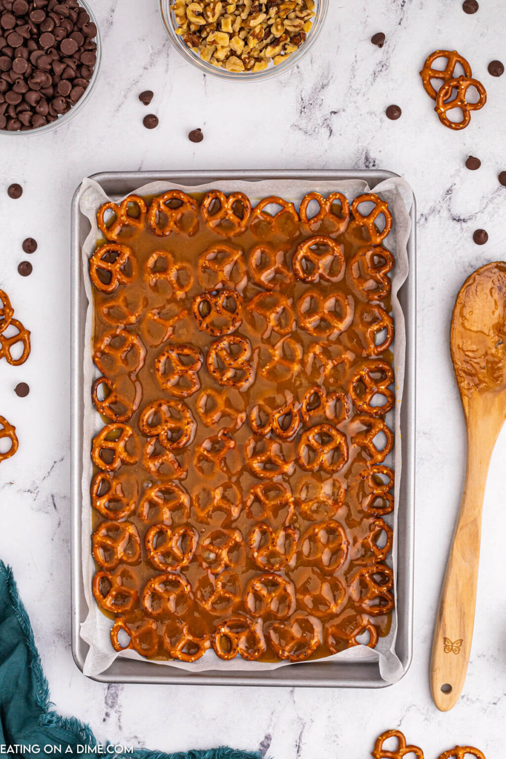 Pretzel Toffee - Eating on a Dime