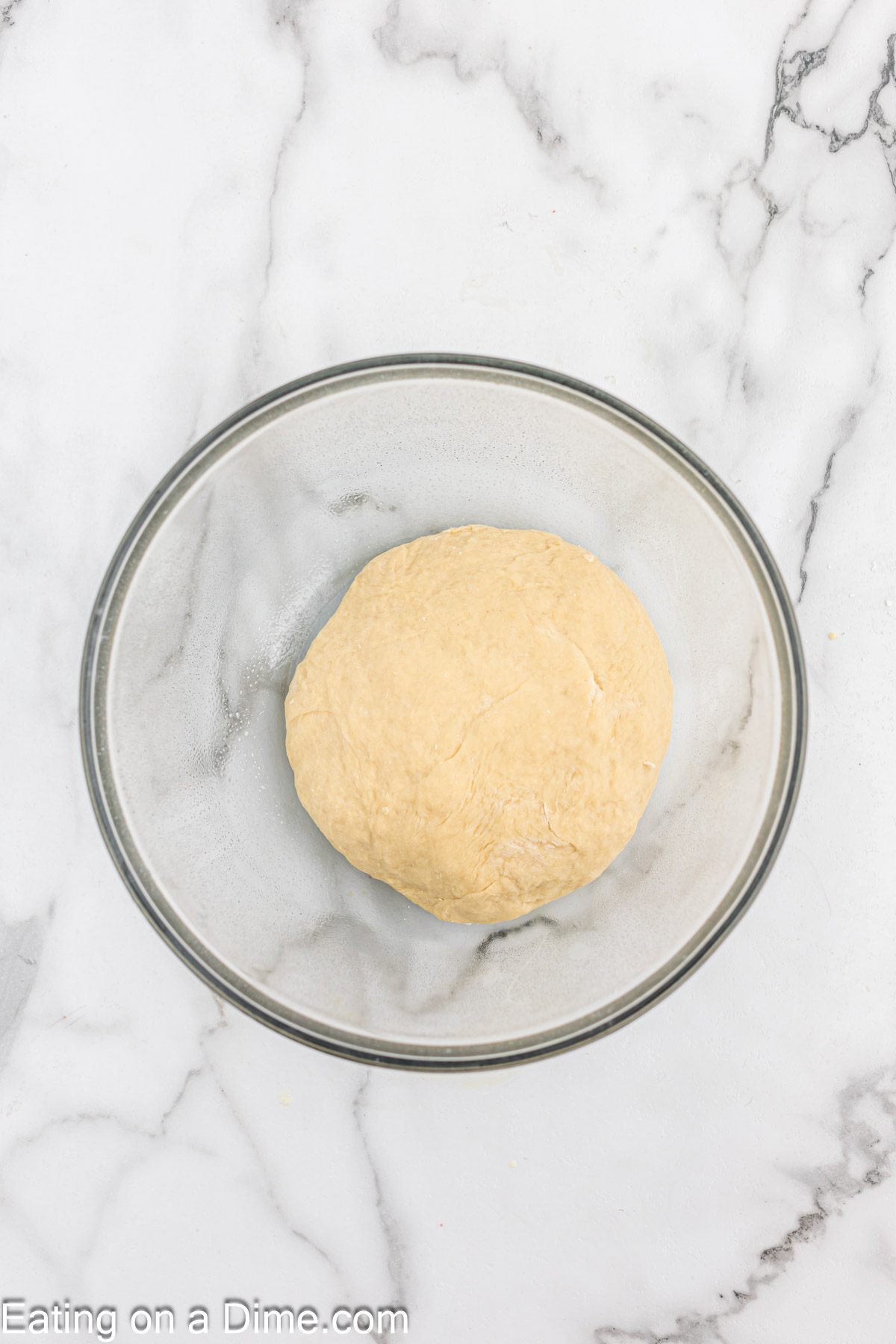 Dough ball in a bowl