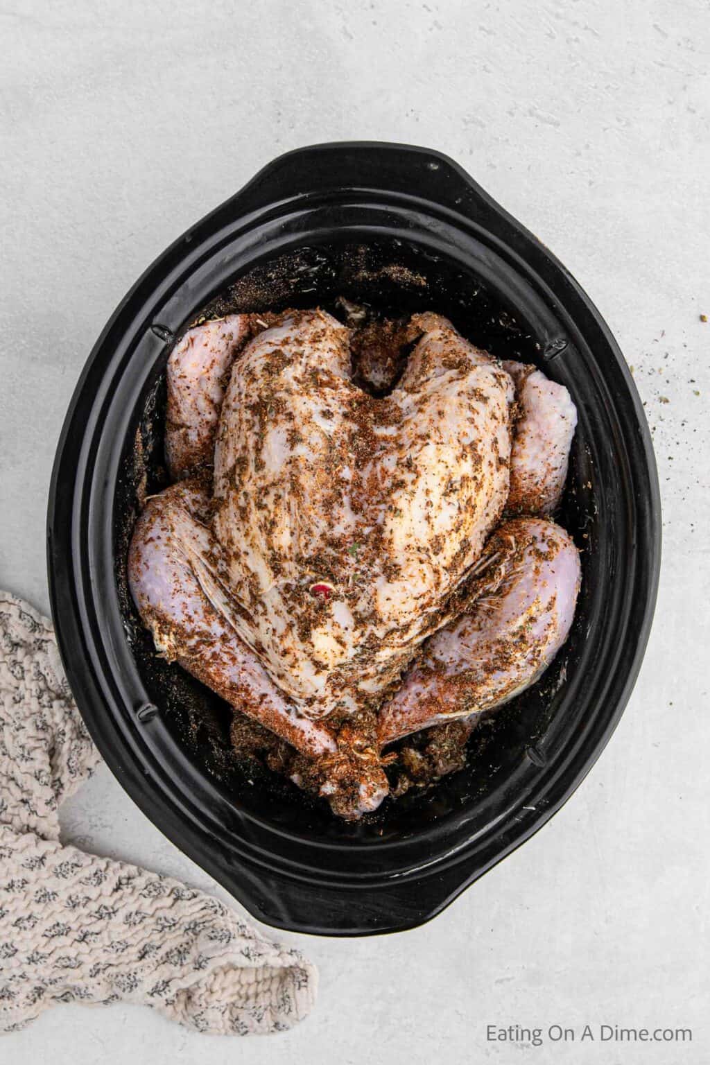 Slow Cooker Whole Turkey - Eating on a Dime