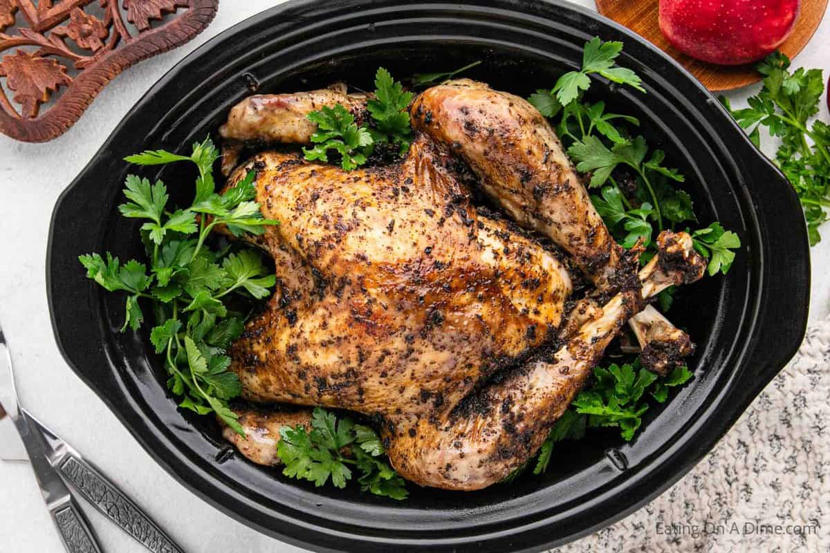 Instant Pot Whole Turkey with Crispy Skin - The Foodie Eats