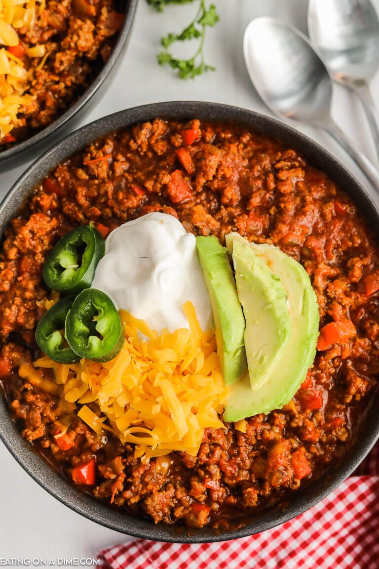 Keto Chili Recipe - Eating on a Dime