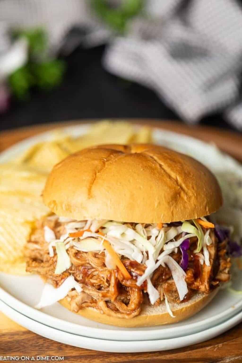 Crock Pot Pulled Pork Recipe Eating On A Dime   Crock Pot Pulled Pork Sandwiches 3 1 1024x1536 