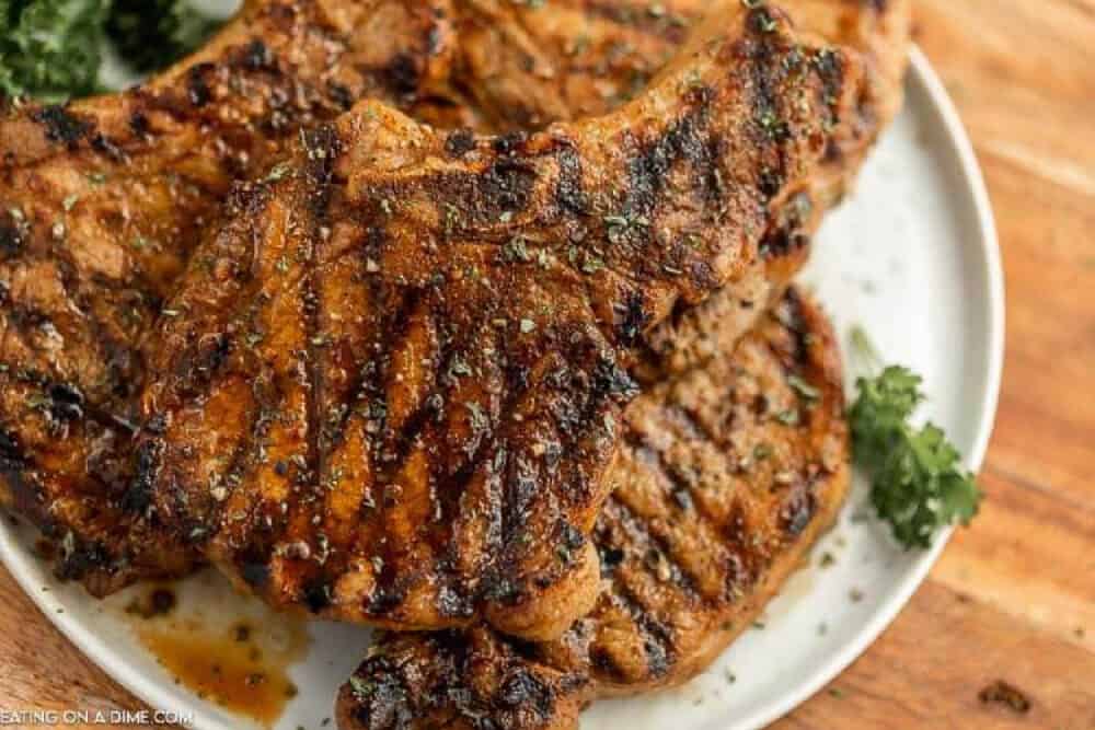 How to Grill Pork Chops - Eating on a Dime