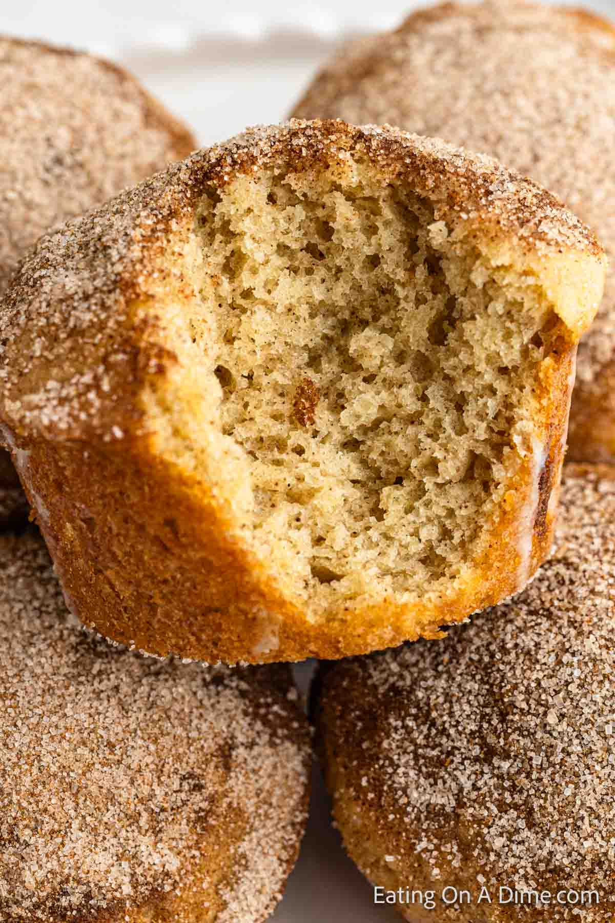 Snickerdoodle Muffins stacked