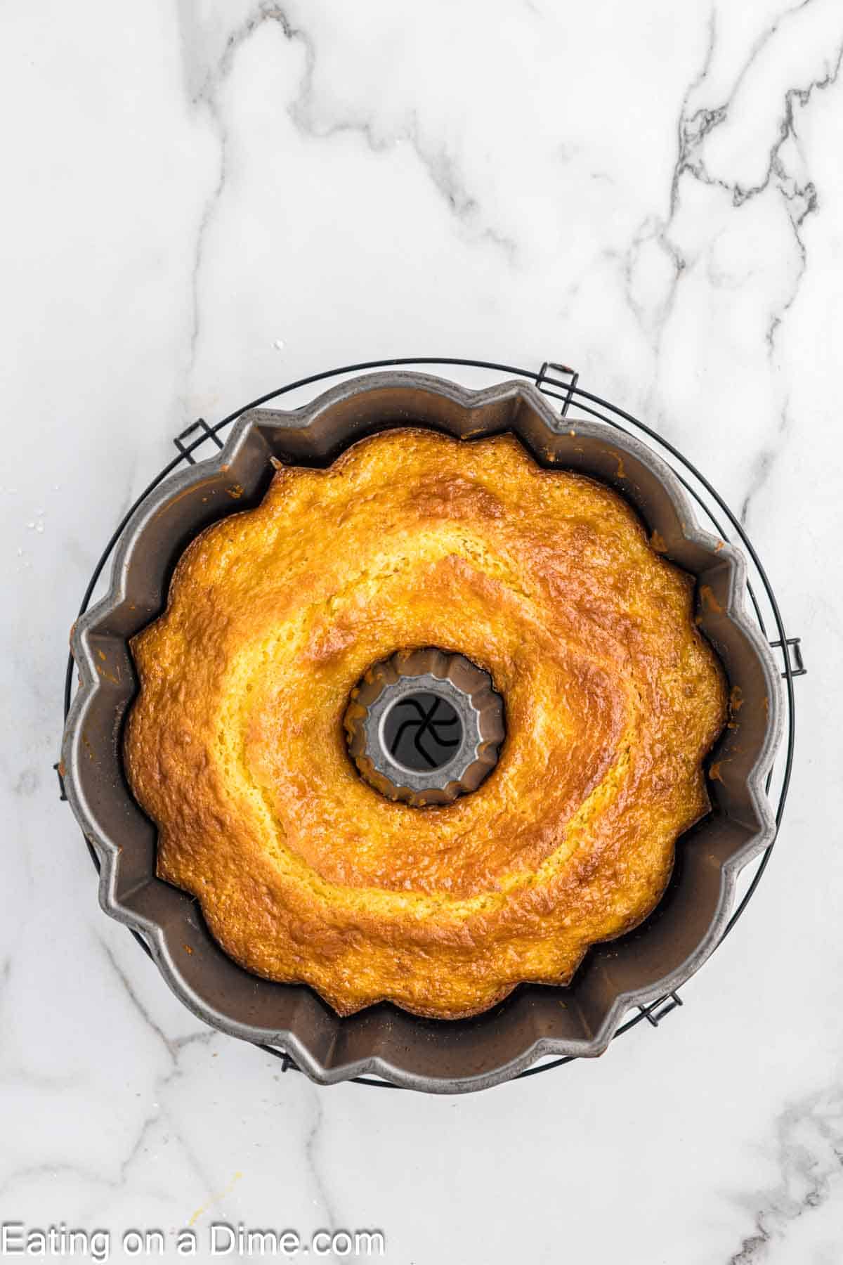 Baked Cake in a bundt pan