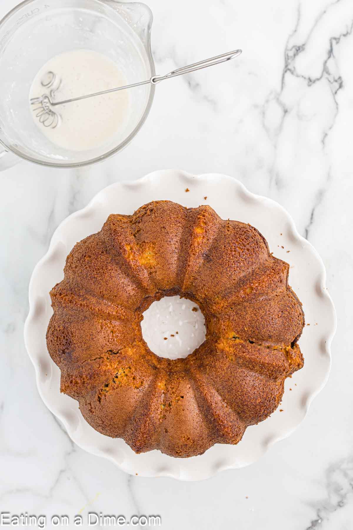 Bundt Cake on a platter