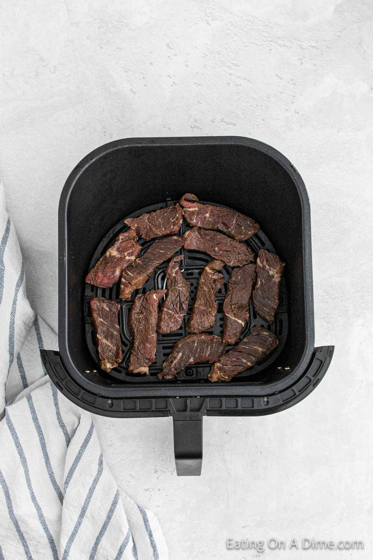 Beef strips in the air fryer
