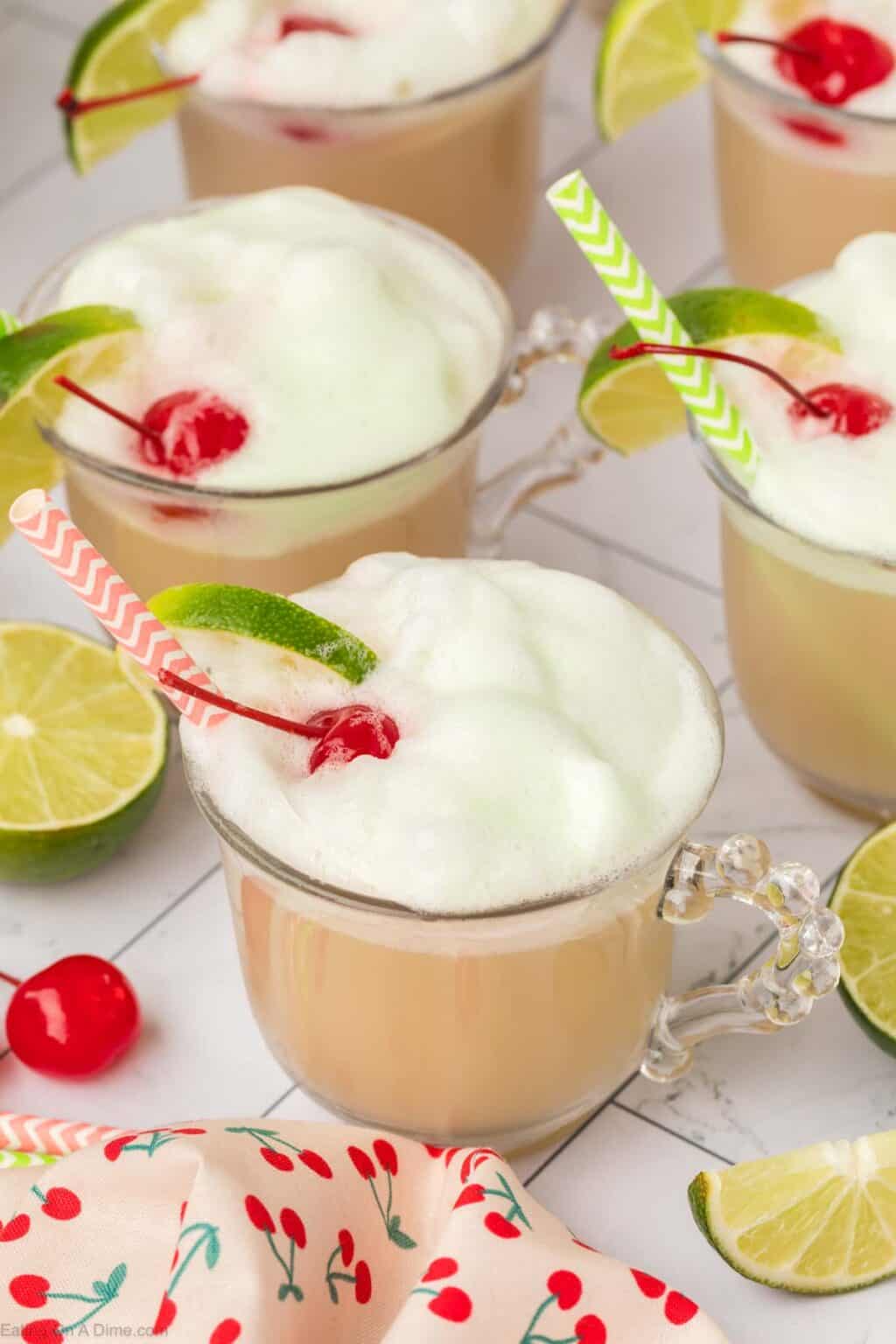 Cherry Limeade Sherbet Punch 2 Ingredients 2767