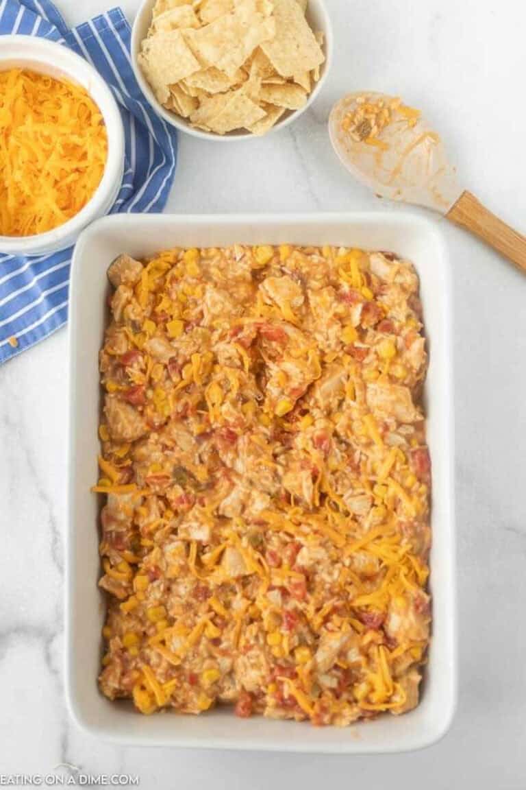 Easy Nacho Chicken Casserole recipe - easy Tex Mex Casserole