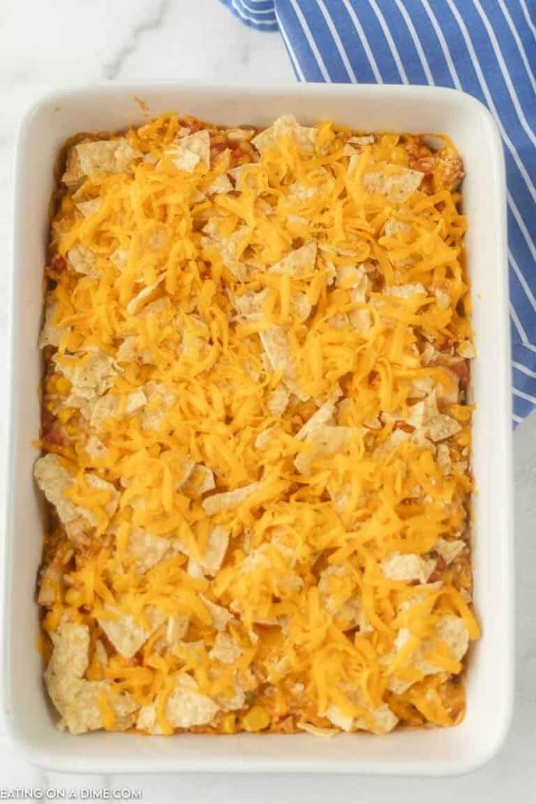 Easy Nacho Chicken Casserole recipe - easy Tex Mex Casserole