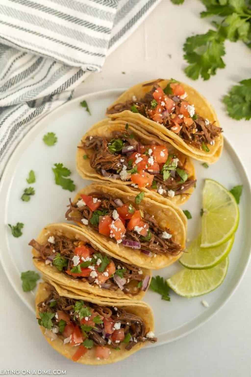 Instant pot street tacos - pressure cooker street tacos in minutes