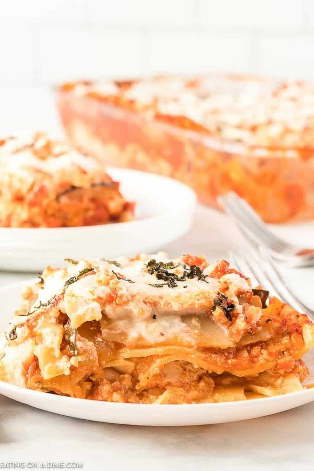 Vegetarian Lasagna Recipe - Eating on a Dime