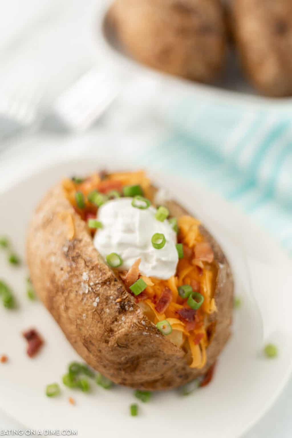 Crock Pot Baked Potatoes Recipe - Eating on a Dime