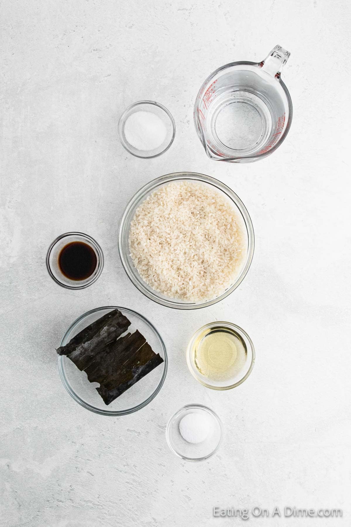 Ingredients - Japanese Rice, water, kombu, rice vinegar, sugar, salt, soy sauce